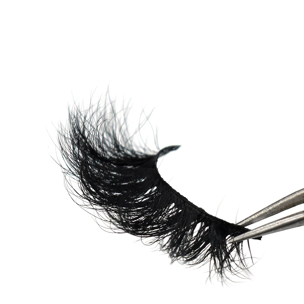 FOXESJI Mink Eye Lashes Fluffy Dramatic Wispy Cross False Eyelashes Strip Lashes Extension Natural Soft 3D Mink Eyelashes Makeup
