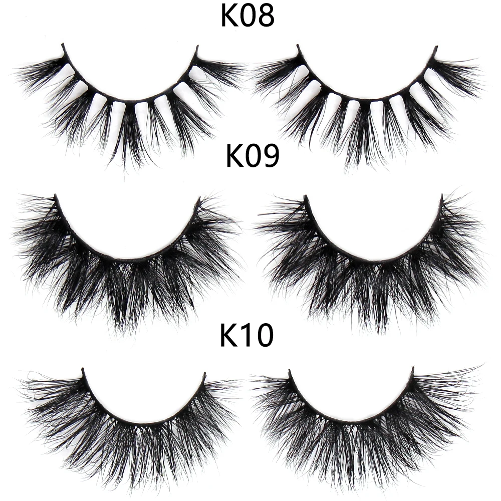 FOXESJI Mink Eye Lashes Fluffy Dramatic Wispy Cross False Eyelashes Strip Lashes Extension Natural Soft 3D Mink Eyelashes Makeup