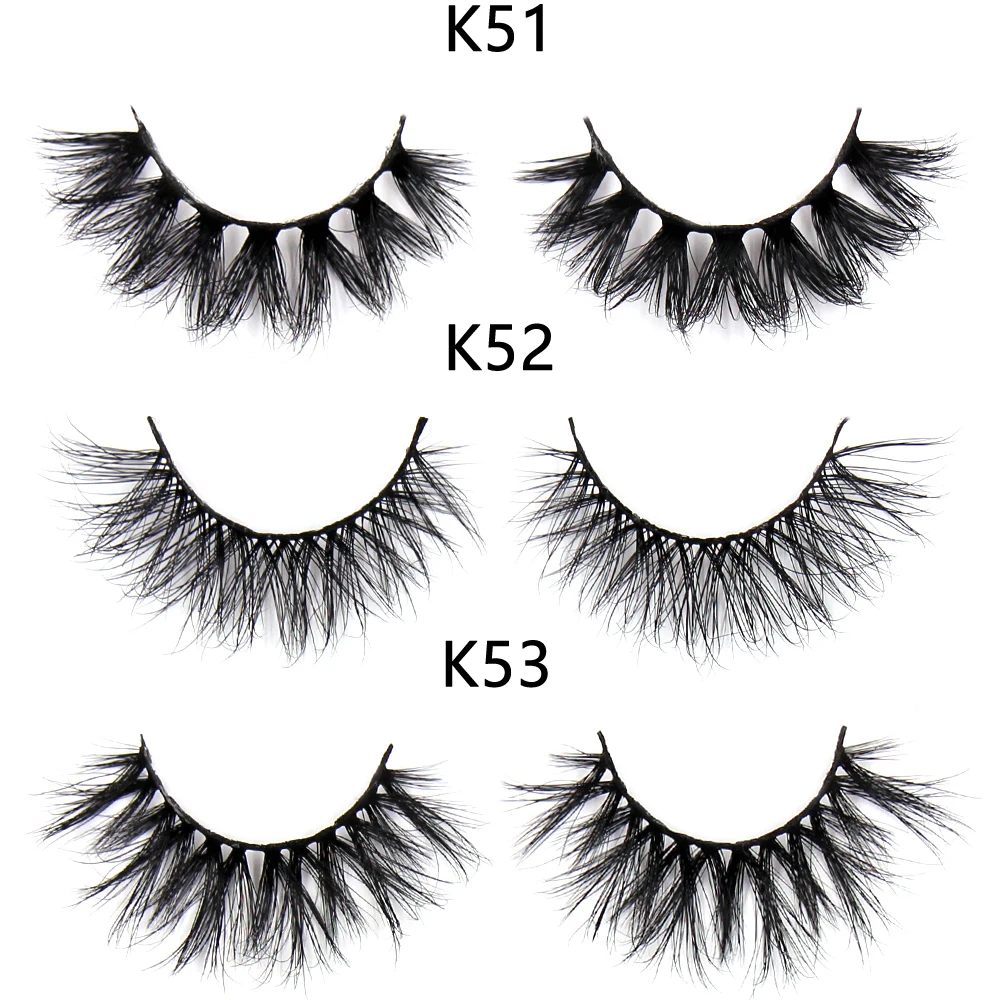 FOXESJI Mink Eye Lashes Fluffy Dramatic Wispy Cross False Eyelashes Strip Lashes Extension Natural Soft 3D Mink Eyelashes Makeup