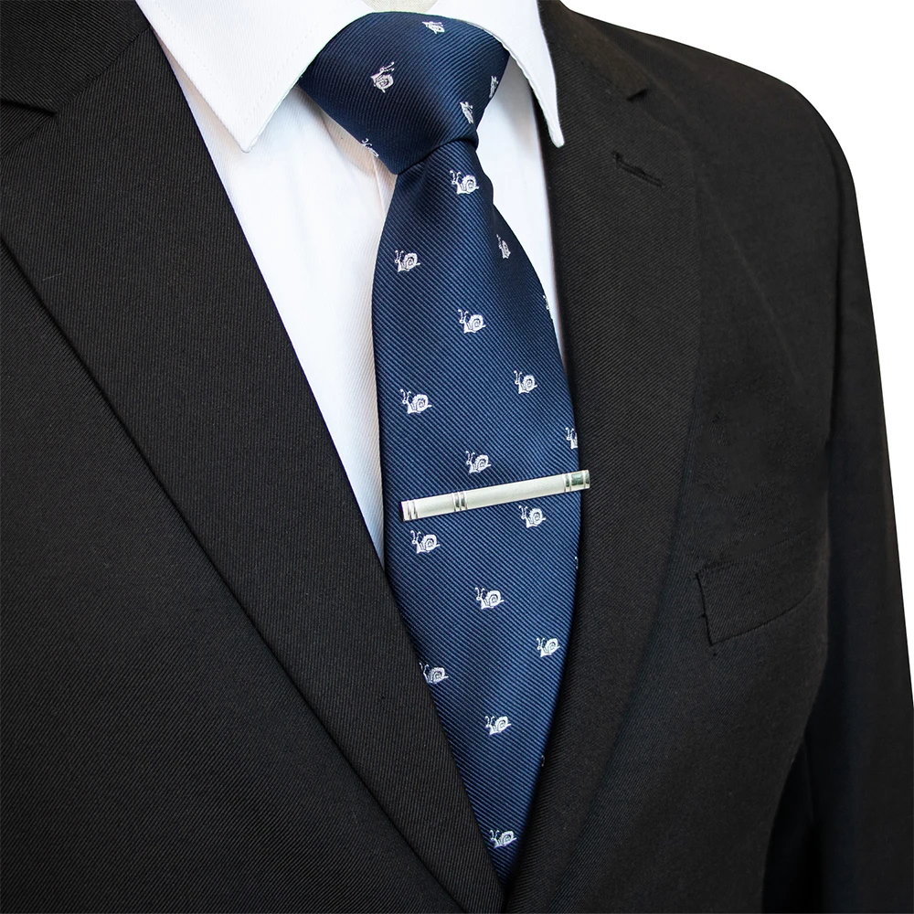 JEMYGINS New Design Animal Tie For Men Silk Woven Necktie 8cm Cartoon Dinosaur Fox Jacquard Fashion Party Wedding Gravata Gift