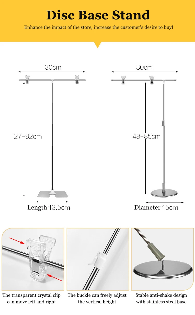 Photography Photo Backdrop Stands Adjustable T-Shape Background Frame Support System Stands With Clamps for Video Studio