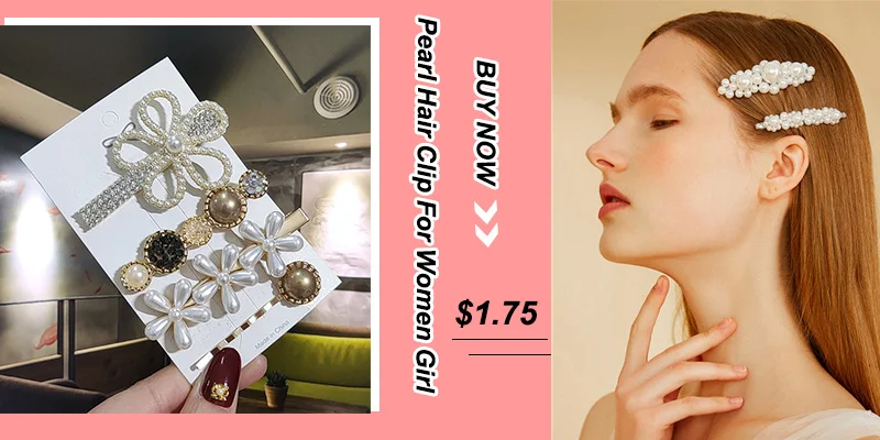 3/4pcs Set Pearl Hair Clip For Women Korean Hairpins Geometric Crystal Hair Barrettes Girl Hairgrip Hair Accessories