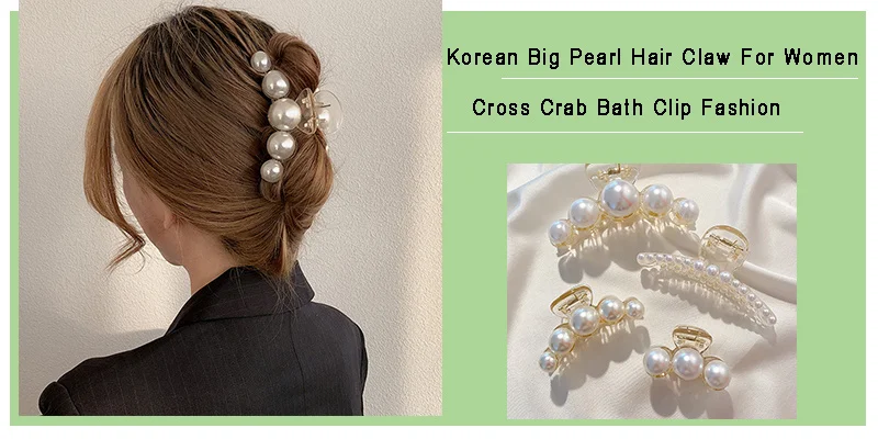3/4pcs Set Pearl Hair Clip For Women Korean Hairpins Geometric Crystal Hair Barrettes Girl Hairgrip Hair Accessories