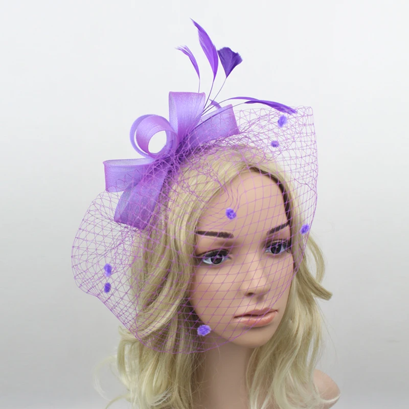 Women's Fashion Flower Feather Bead Corsage Hair Clip Bridal Hairband Brooch Pin Brida Barrettes Hair Accessories Jewelry