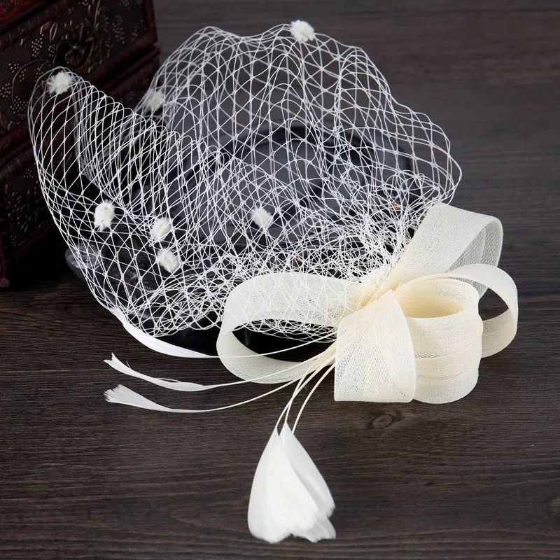 Women's Fashion Flower Feather Bead Corsage Hair Clip Bridal Hairband Brooch Pin Brida Barrettes Hair Accessories Jewelry