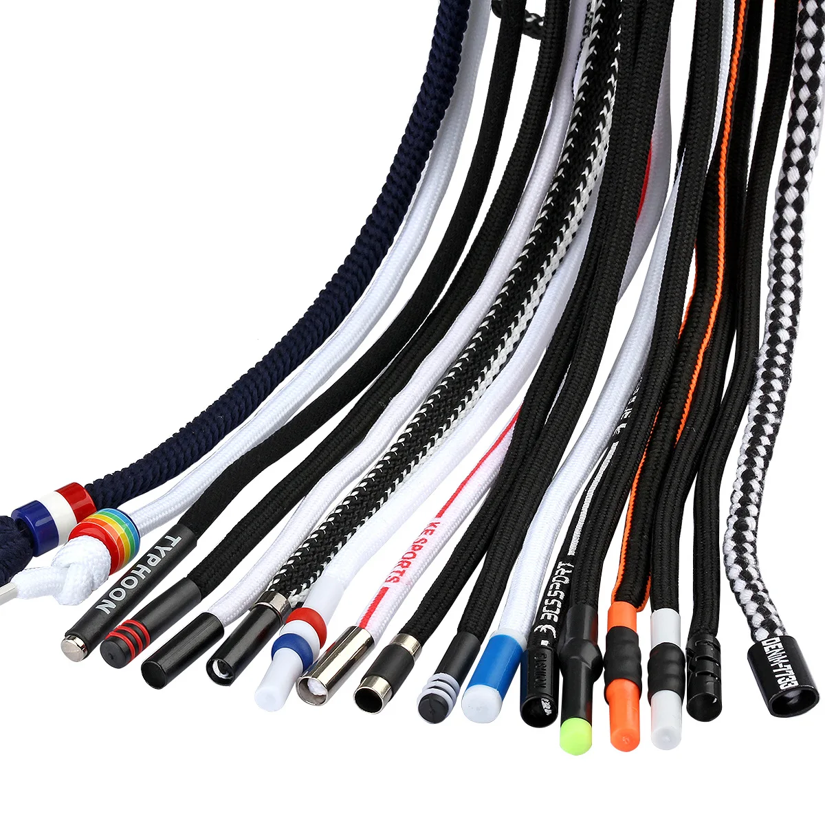 2Pcs Sweatpants Drawstring Strap Sports Pants Cord Woven Rope Belt Pants Hoodies Accessories DIY Apparel Sewing Band Supplies