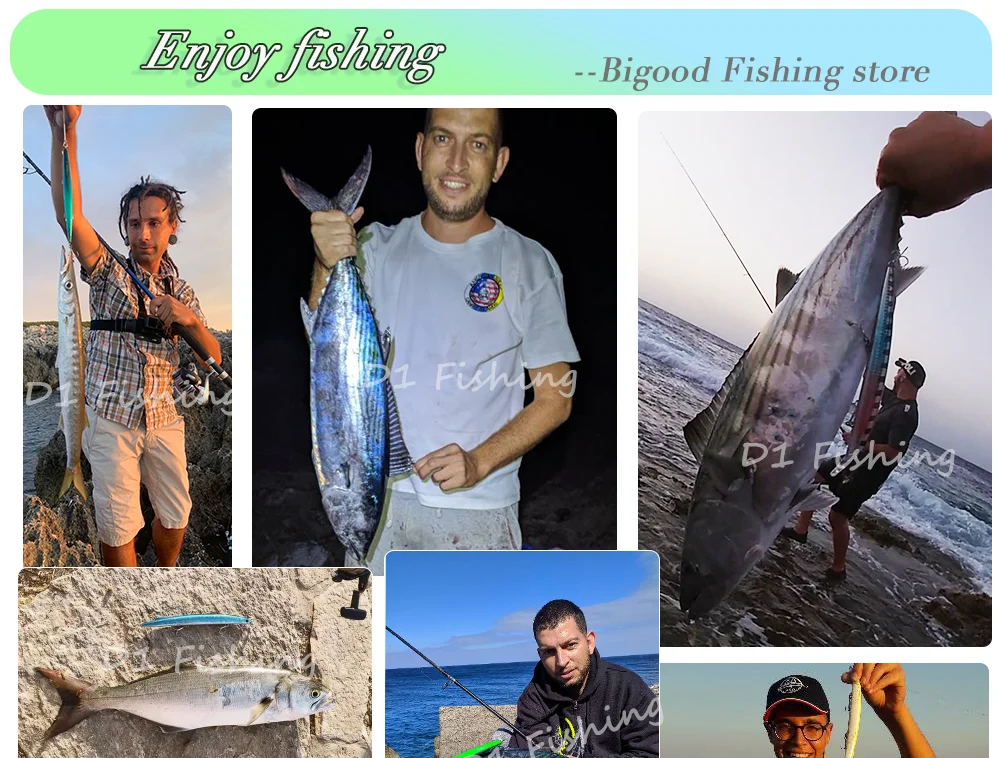 D1 Sea Fishing Minnow Lure 190mm 36g Trolling Sinking Depth 0.6-0.9m Long Jerkbait Saltwater Wobblers For Seabass Tuna Pike