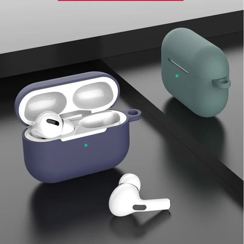 Silicone Cover Case For apple Airpods Pro Case hook Bluetooth Case for airpod pro For Air Pods Pro Earphone Accessories skin