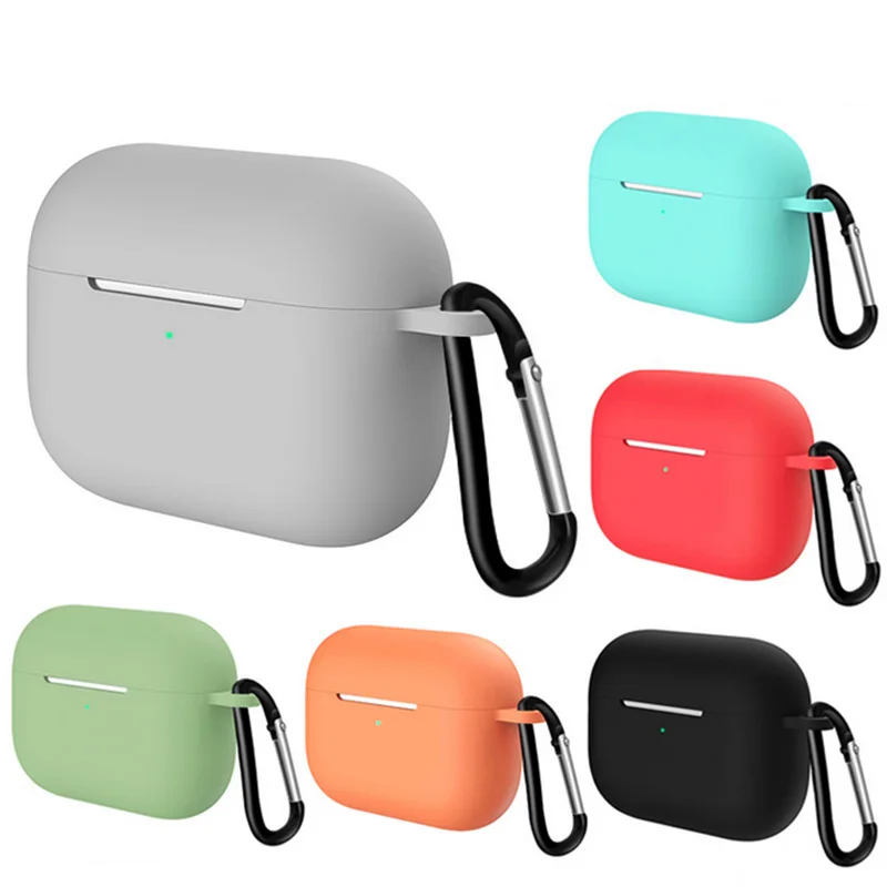Silicone Cover Case For apple Airpods Pro Case hook Bluetooth Case for airpod pro For Air Pods Pro Earphone Accessories skin