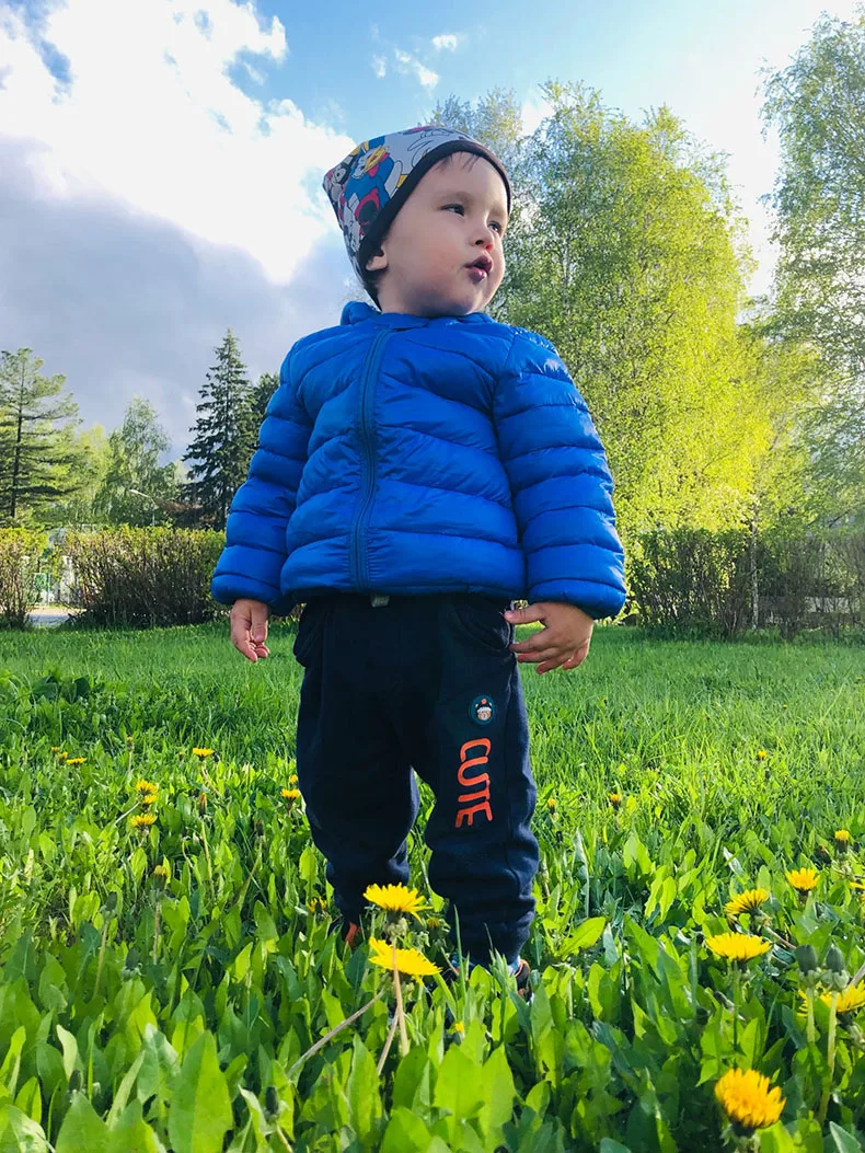 Cute Baby Girls Winter Clothes Kids Light Down Coats with Ear Hoodie Spring Girl Jacket Toddler Children Clothing for Boys Coat