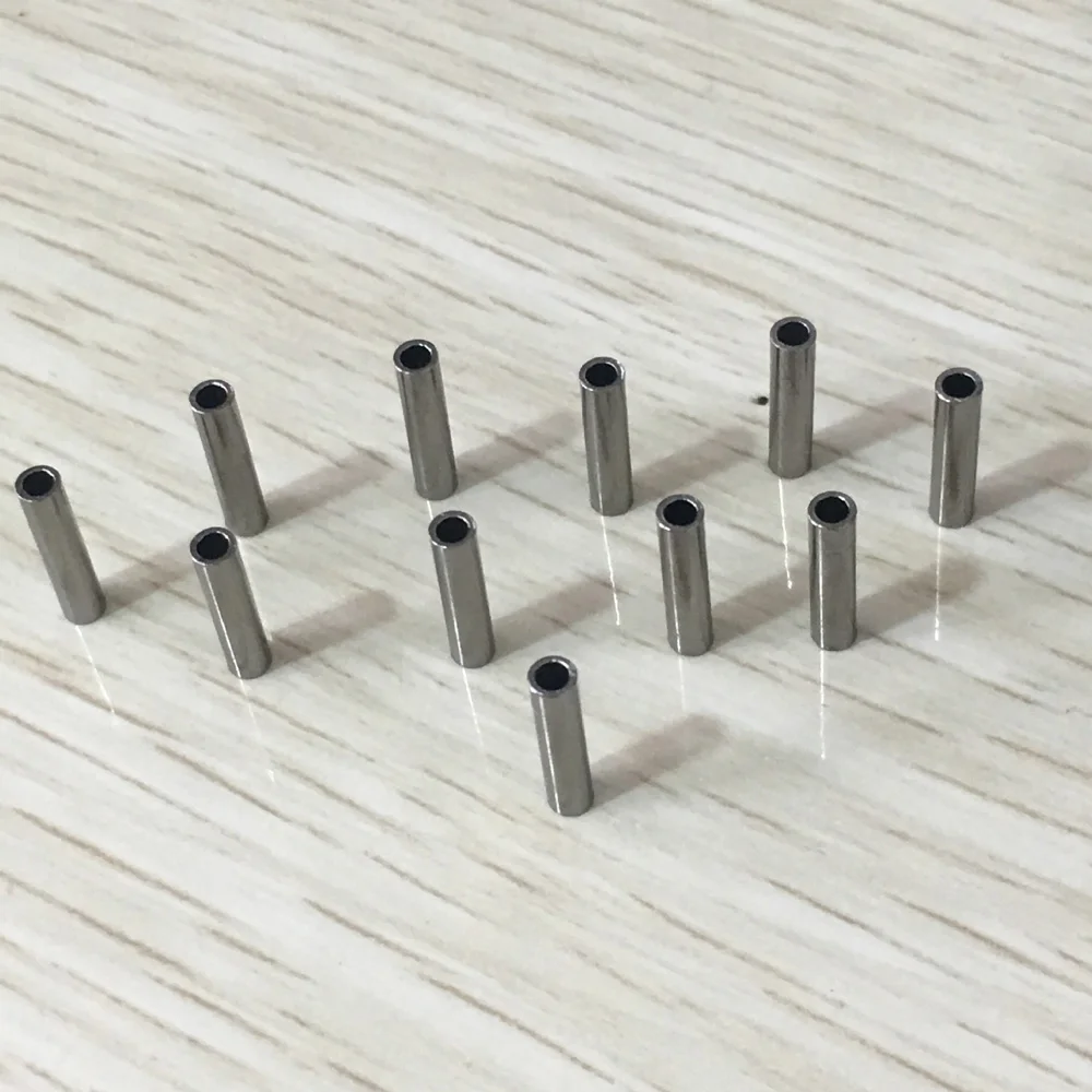 50-100pcs/lot stainless steel fishing line Aluminum Crimp sleeve copper tube Wire Pipe Crimp Sleeves Fishing Tackle accessories