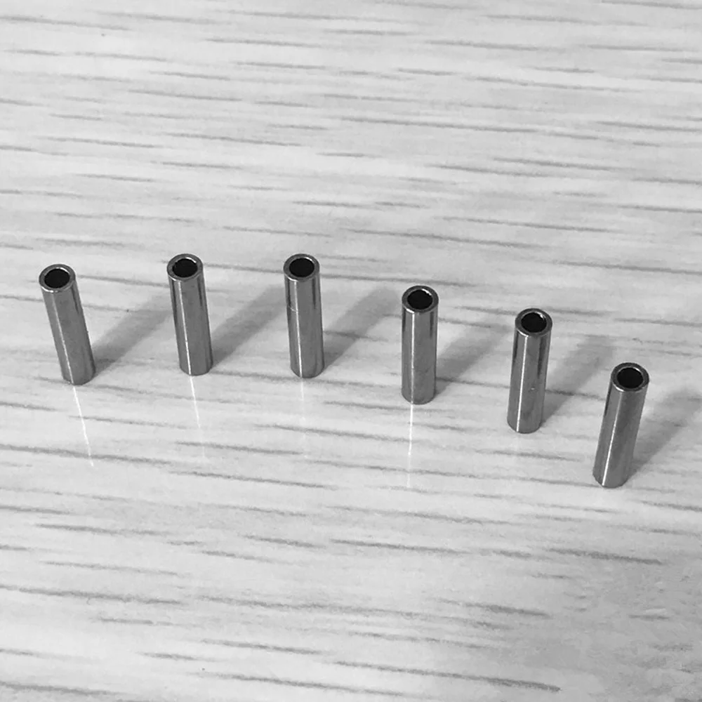 50-100pcs/lot stainless steel fishing line Aluminum Crimp sleeve copper tube Wire Pipe Crimp Sleeves Fishing Tackle accessories