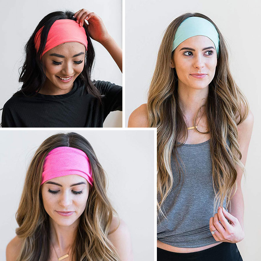 Women Cotton Head Band Fashion Hair Bands for Woman Solid Turban Twist Knitted Hairband Twisted Knotted Headwrap Accessories