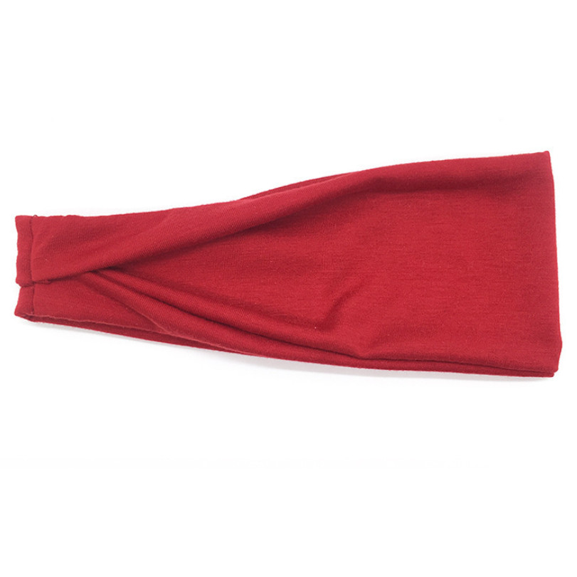 Women Cotton Head Band Fashion Hair Bands for Woman Solid Turban Twist Knitted Hairband Twisted Knotted Headwrap Accessories