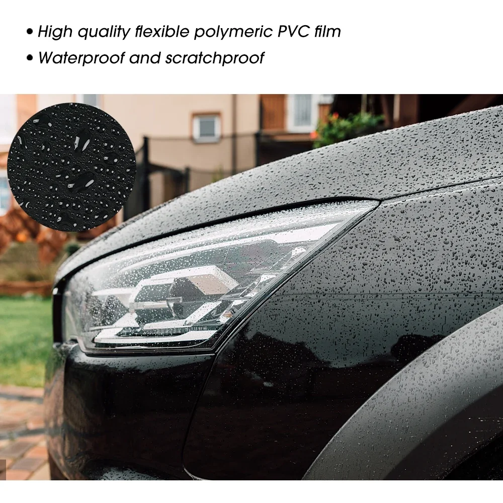 Carbon Fiber Car Film Black Vinyl Car Wrap Sticker Matte Self-adhesive Protective Film For Cars On The Body Vehicle Cover Foil
