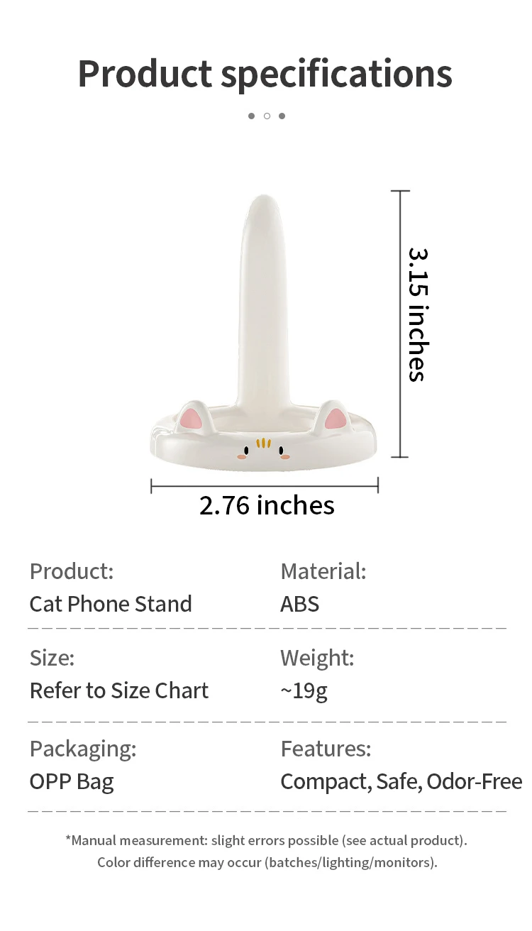 Hot-Selling Cute Cartoon Cat Phone Stand, Desktop Lazy Holder, Creative Cute Pet Phone Rack for Office
