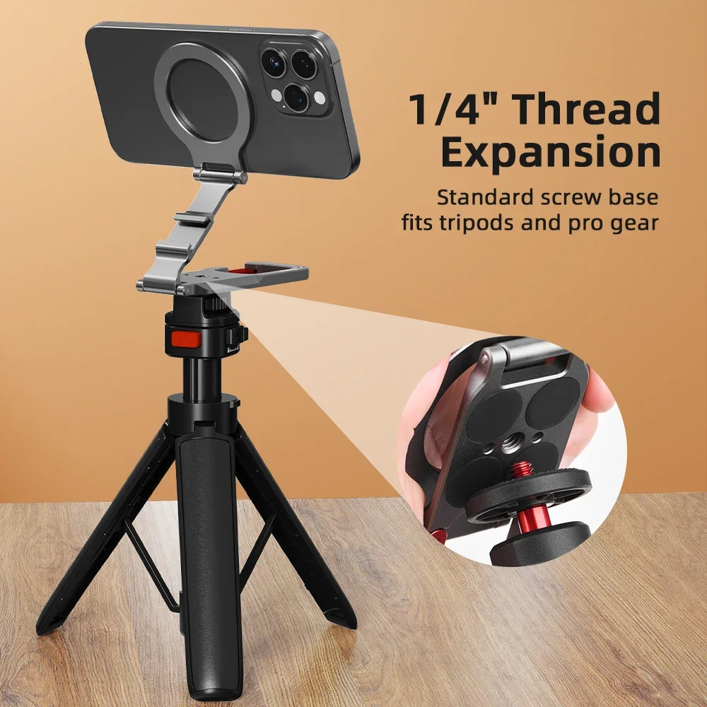 Flymile Magnetic Mount for iPhone 17 16 15 14 13/Pro/Max,Phone Holder With Carabiner Suitbale For Travel,for Magsafe Accessories