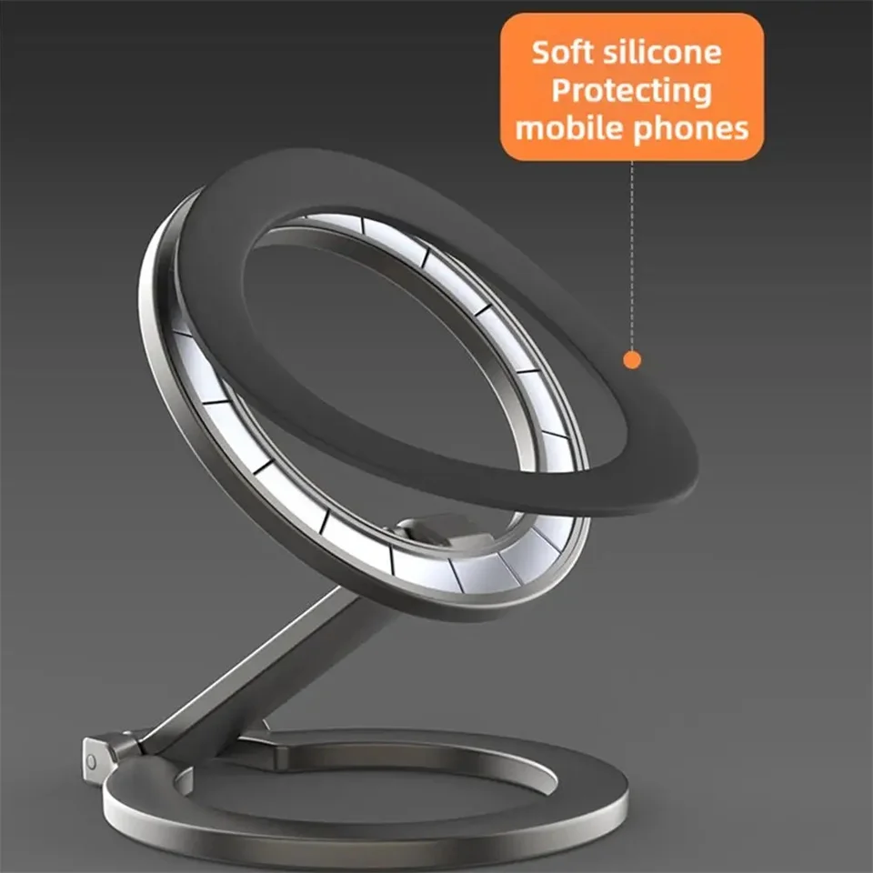 FANGTUOSI 2025 Foldable Magnetic Phone Holder for Magsafe Gym Treadmill Universal Folding Car Holder Magnetic Smartphone Stand