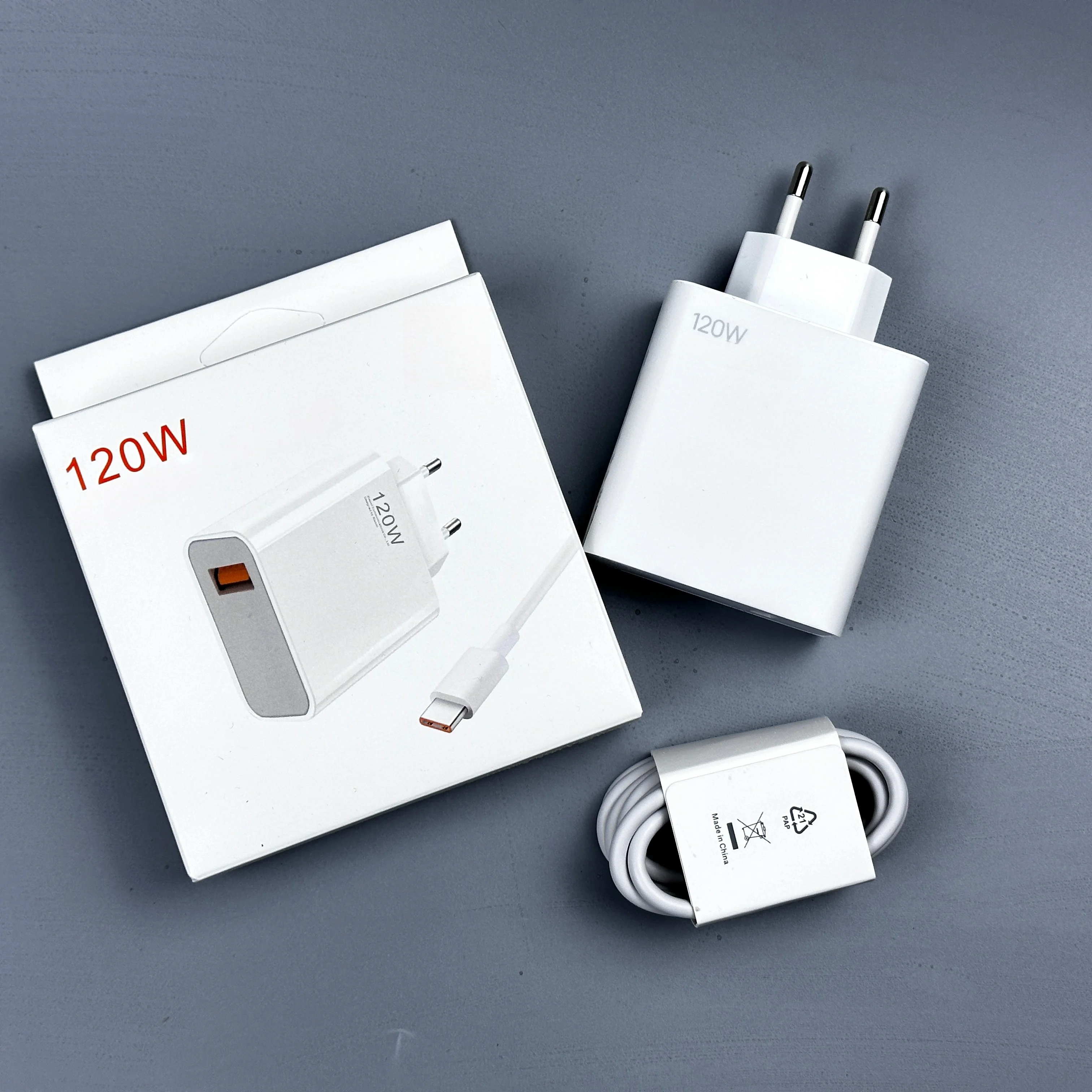 For Xiaomi 120W Charger EU Turbo Fast Charge Adapter 6A Type C Cable For Gan3 Poco F4 GT MI 11T 12S Pro Redmi Note 11 Pro+ 5G