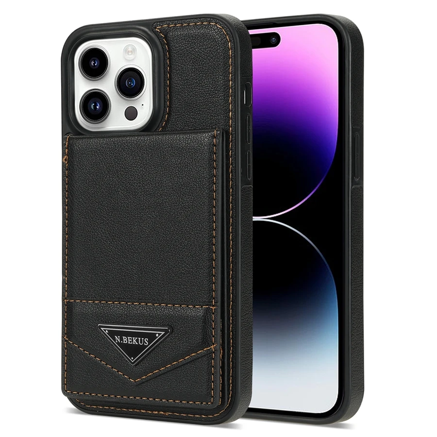 Wallet Magnetic Flip Sidestick Hardware Anti-theft Brush Leather Case For iPhone 17 Air 16e 16 Pro Max 15 Plus 14 13 12 11 XR