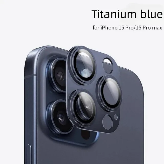 2Pcs Metal Alloy Camera Lens 9H Tempered Glass Protector For iPhone 11 12 13 mini 14 15 16 Pro Max Plus Full Cover Len Film