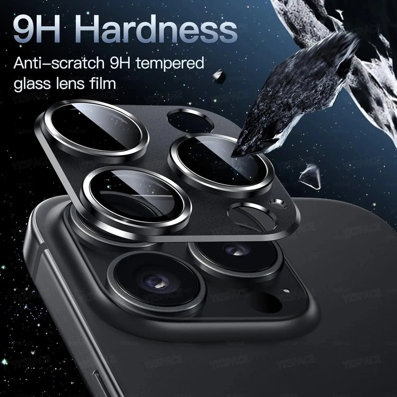 2Pcs Metal Alloy Camera Lens 9H Tempered Glass Protector For iPhone 11 12 13 mini 14 15 16 Pro Max Plus Full Cover Len Film