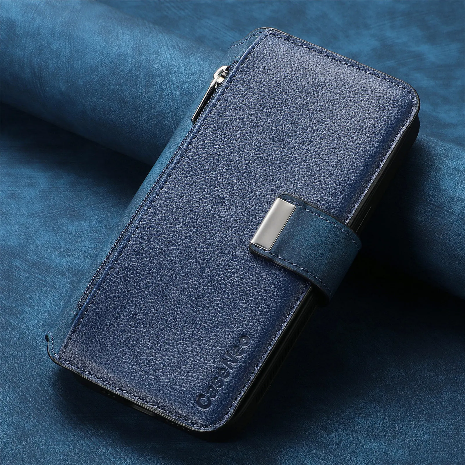 2 in 1 Detachable Zipper Cards Solt Wallet Leather Case For Samsung A16 A26 A56 A26 S24 S25 Ultra S23 Plus Bag Magnetic Cover