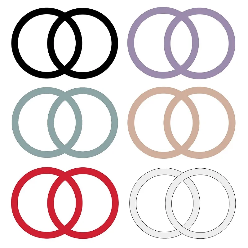 2Pack for Magsafe Magnetic Plate Ring Universal Metal Sticker Support Wireless Charger Metal Plate Sheet for Magnet Car Holder