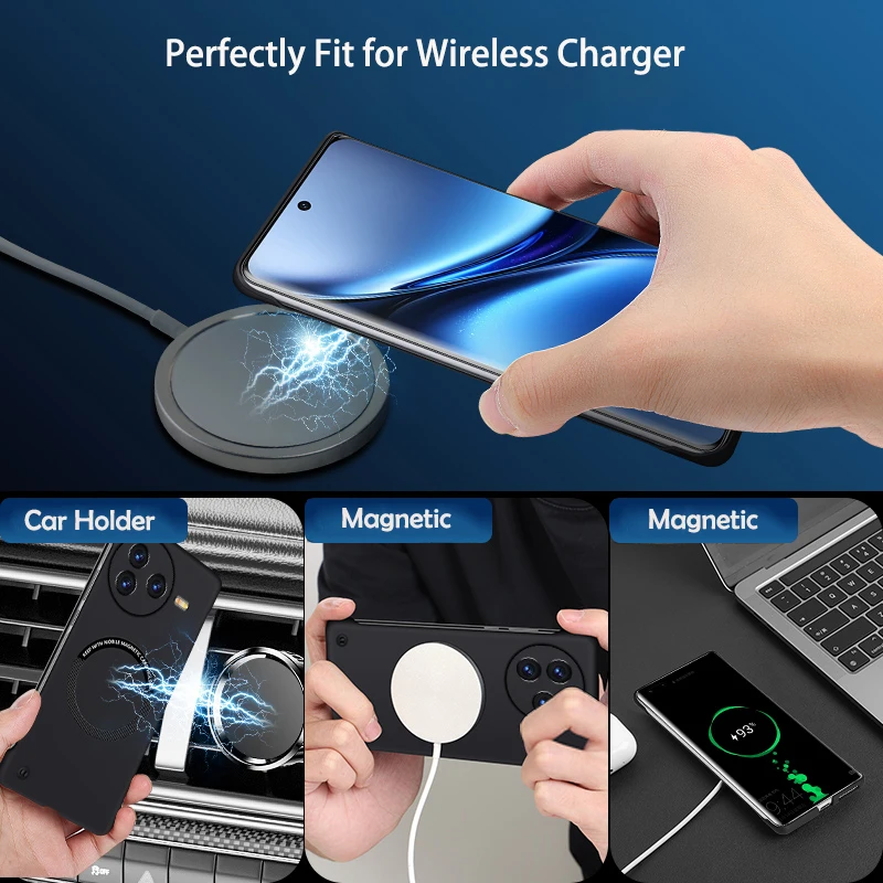Luxury Ultra Slim Magnetic Frameless Solid Color Phone Case for Xiaomi Poco F7 Ultra F6 F5 F4 F3 X7 X6 Pro Shockproof Cover