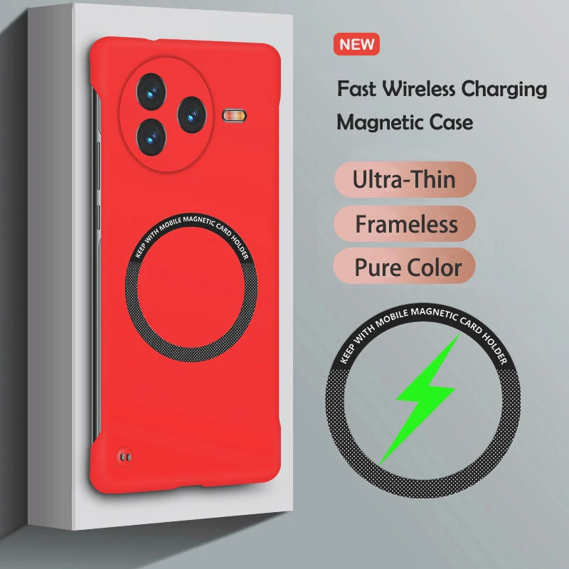 Luxury Ultra Slim Magnetic Frameless Solid Color Phone Case for Xiaomi Poco F7 Ultra F6 F5 F4 F3 X7 X6 Pro Shockproof Cover