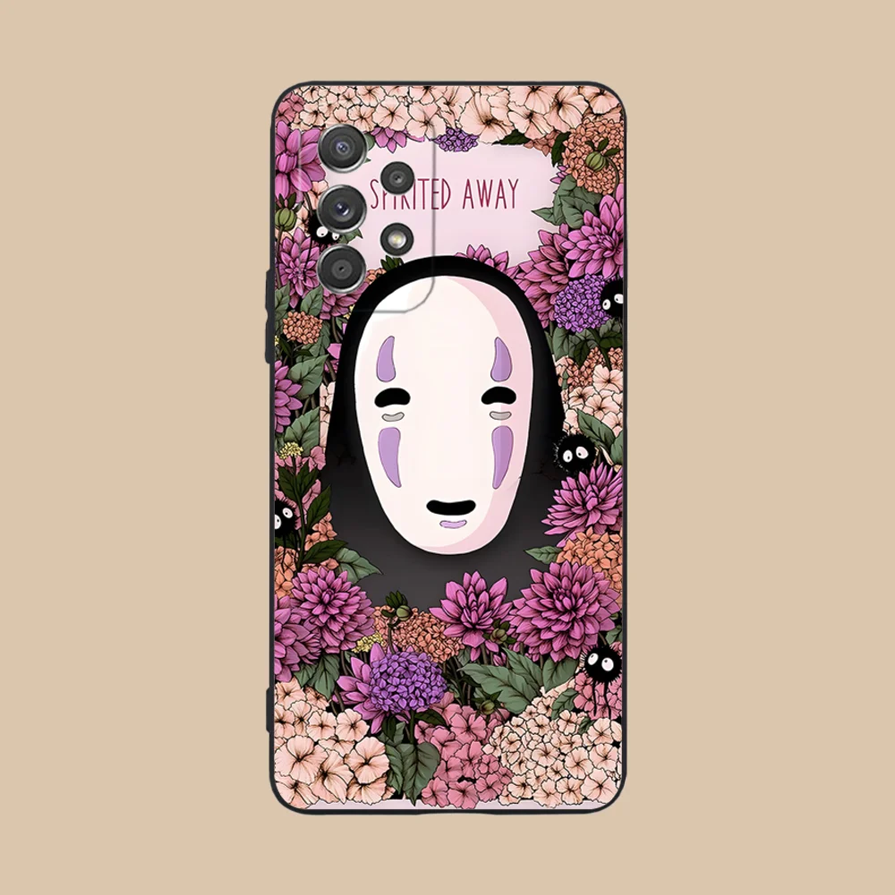 Spirited Away Phone Case for Samsung Galaxy A73 72 71 70 56 55 54 53 52 36 35 34 23 16 15 5G Black Cellphones Cover Smartphone