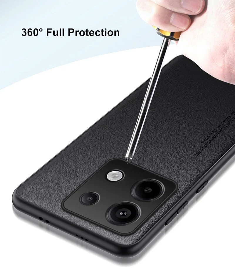 Silicone Protection Phone Case For Redmi Note 13 Pro Plus 5G Note13 Luxury PU Leather Case For Xiaomi Redmi Note 13 Pro 4G Cover
