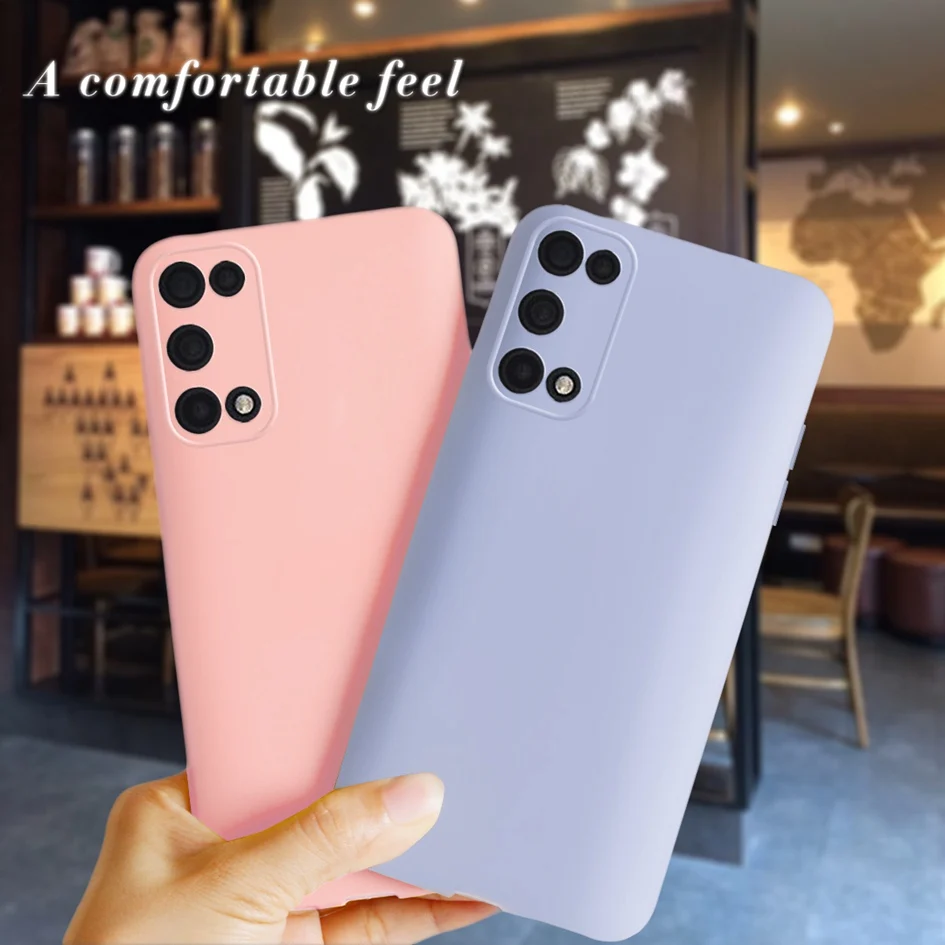 For Realme 7 5G Case Cover For Realme V5 Q2 Narzo 30 Pro 5G Candy Silicone Phone Cases Soft Cover For Realme7 5G RMX2111 Housing