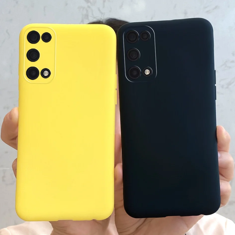 For Realme 7 5G Case Cover For Realme V5 Q2 Narzo 30 Pro 5G Candy Silicone Phone Cases Soft Cover For Realme7 5G RMX2111 Housing