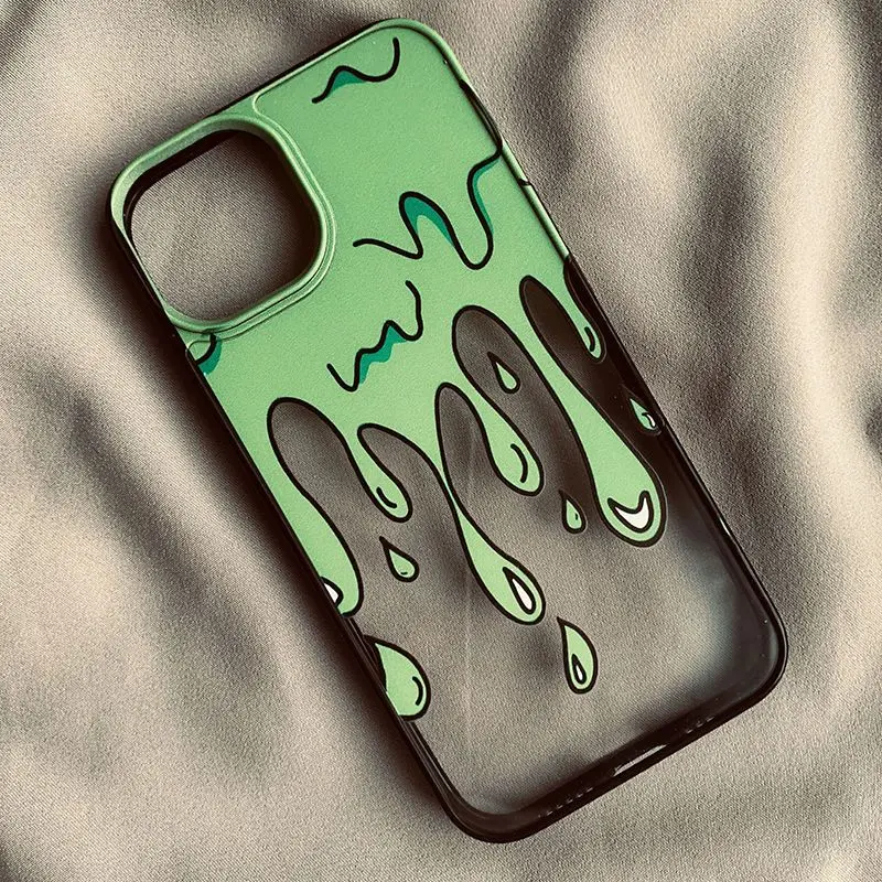 Trendy Flame Dripping Pattern Phone Case For iPhone 17 Air 16 15 14 13 12 11 Pro Max Plus 17 16 Pro 16 15 Plus Protective Cover