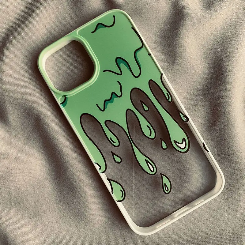 Trendy Flame Dripping Pattern Phone Case For iPhone 17 Air 16 15 14 13 12 11 Pro Max Plus 17 16 Pro 16 15 Plus Protective Cover