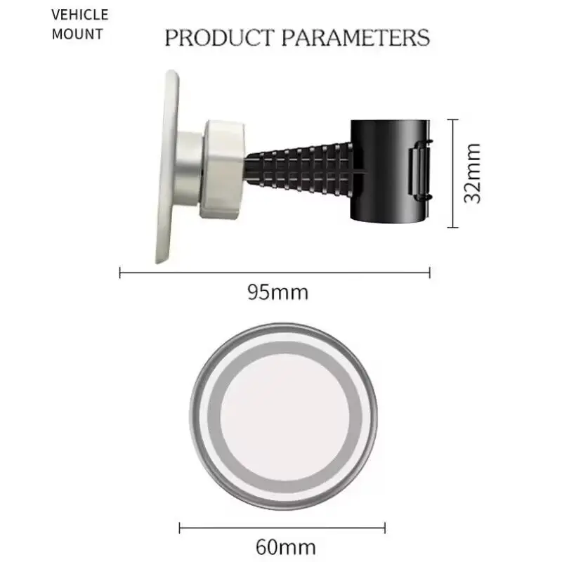 Magnetic Car Back Seat Phone Holder For iPhone 12 13 14 15 Magsafe Macsafe Vehicle Stand Cradle Car Rear Seat Headrest Holder