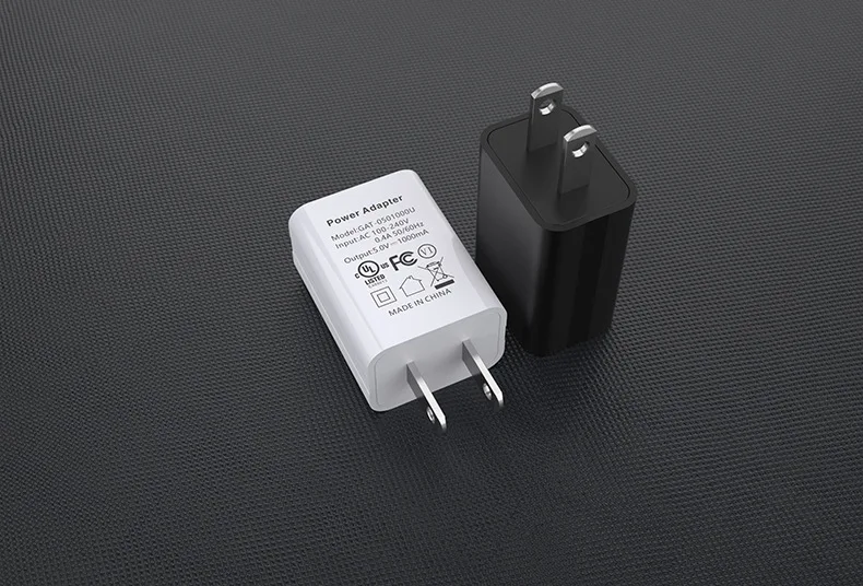 US Adapter 5V 2A 1A Fast Charging UL Plug One USB Port Phone Charging Wall Charger Travel in USA Japan Thailand Canada Colombia