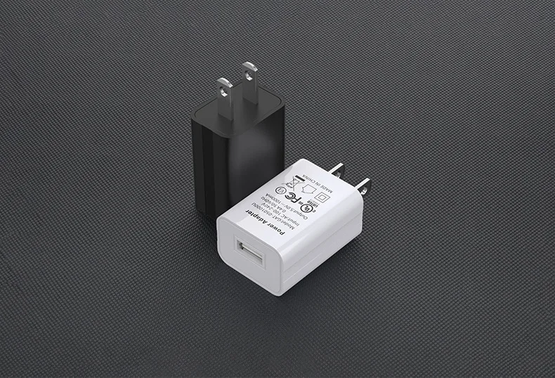US Adapter 5V 2A 1A Fast Charging UL Plug One USB Port Phone Charging Wall Charger Travel in USA Japan Thailand Canada Colombia