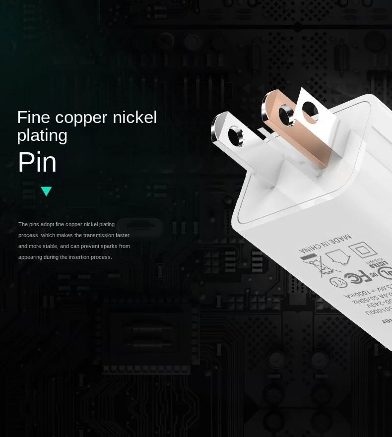 US Adapter 5V 2A 1A Fast Charging UL Plug One USB Port Phone Charging Wall Charger Travel in USA Japan Thailand Canada Colombia