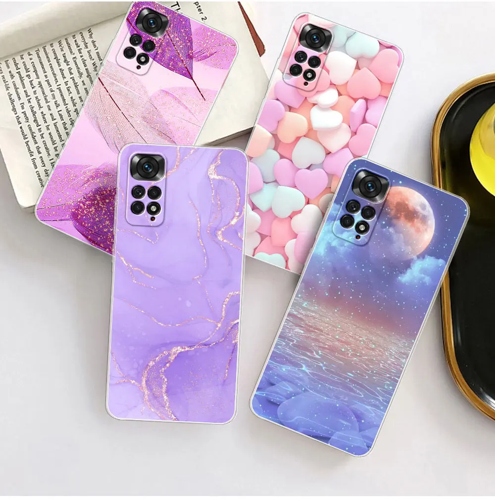 For Redmi Note 11 Case Soft Silicone TPU Phone Cover For Xiaomi Redmi Note 11S Cases Coque Redmi Note 11 Pro 4G 5G Bumper Fundas