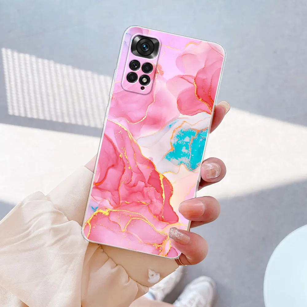 For Redmi Note 11 Case Soft Silicone TPU Phone Cover For Xiaomi Redmi Note 11S Cases Coque Redmi Note 11 Pro 4G 5G Bumper Fundas
