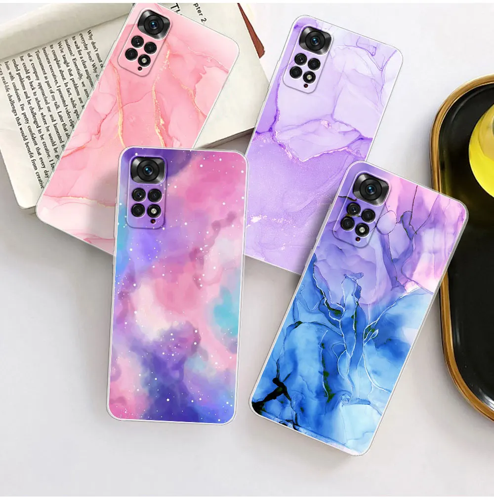 For Redmi Note 11 Case Soft Silicone TPU Phone Cover For Xiaomi Redmi Note 11S Cases Coque Redmi Note 11 Pro 4G 5G Bumper Fundas