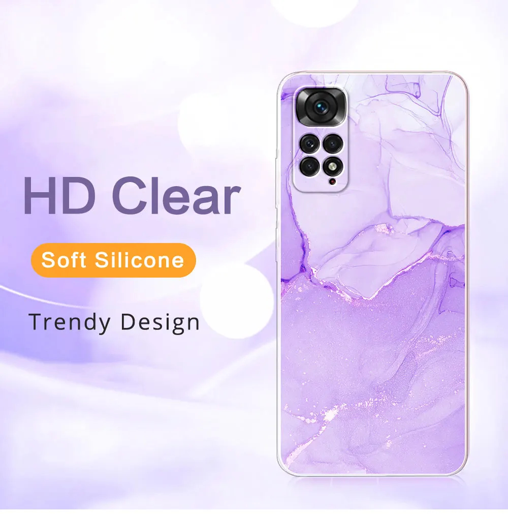 For Redmi Note 11 Case Soft Silicone TPU Phone Cover For Xiaomi Redmi Note 11S Cases Coque Redmi Note 11 Pro 4G 5G Bumper Fundas