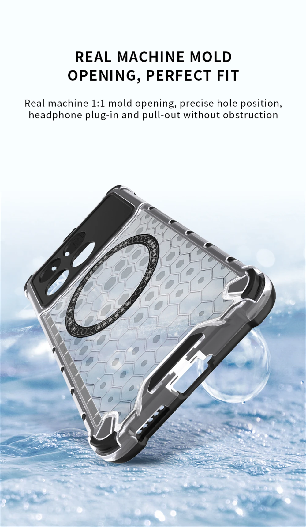 Magnetic Ring Transparent Phone Case For Xiaomi Poco F5 F6 X6 Pro X6Pro Shockproof Clear Full Coverage Cases Cover