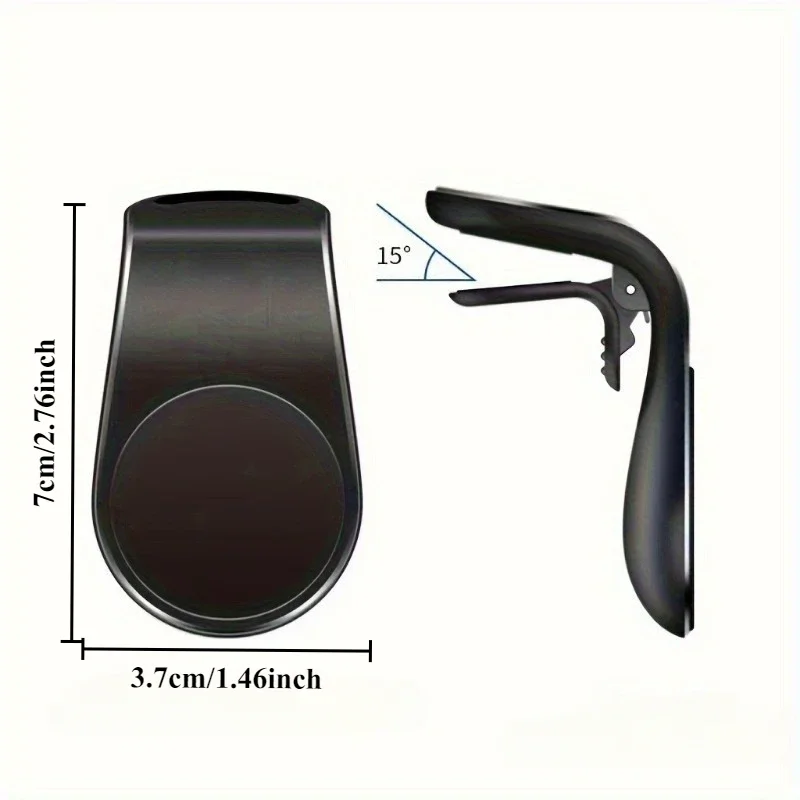 1Pc Magnet Car Mobile Phone Bracket L-shaped Car interior air Outlet Vent Bracket Magnetic Car Phone Bracket