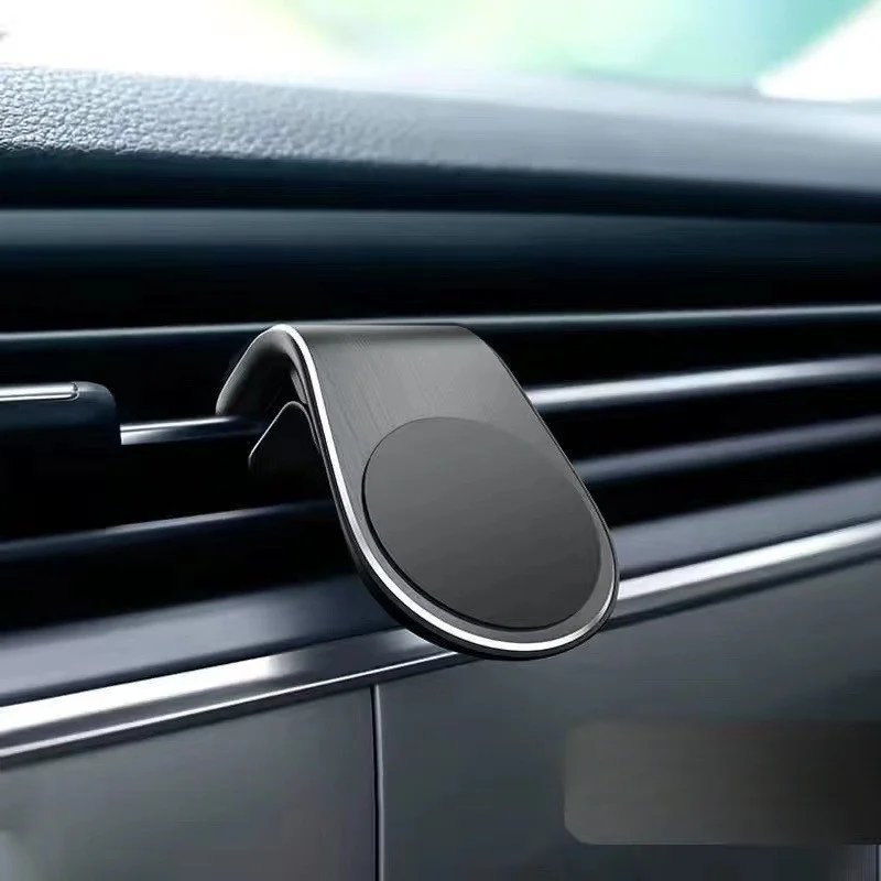 1Pc Magnet Car Mobile Phone Bracket L-shaped Car interior air Outlet Vent Bracket Magnetic Car Phone Bracket
