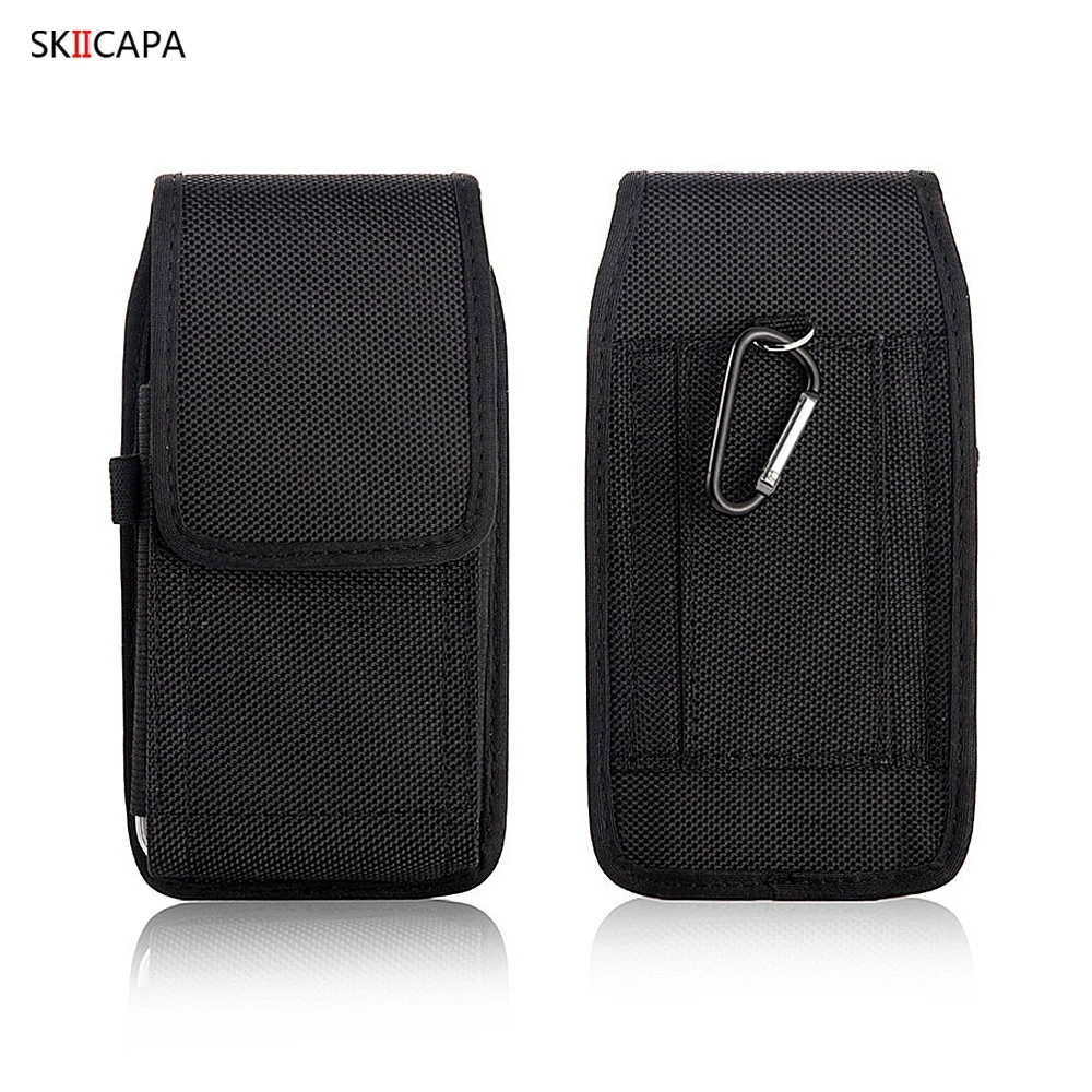 Oxford Cloth Belt Clip Holster Cover For Iphone 15 Pro Max 14 Plus 13 12 Mini 11 XR X XS Max 7 8 Plus Waist Bag Phone Pouch Case