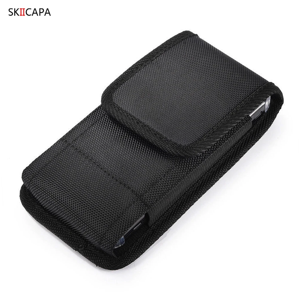 Oxford Cloth Belt Clip Holster Cover For Iphone 15 Pro Max 14 Plus 13 12 Mini 11 XR X XS Max 7 8 Plus Waist Bag Phone Pouch Case