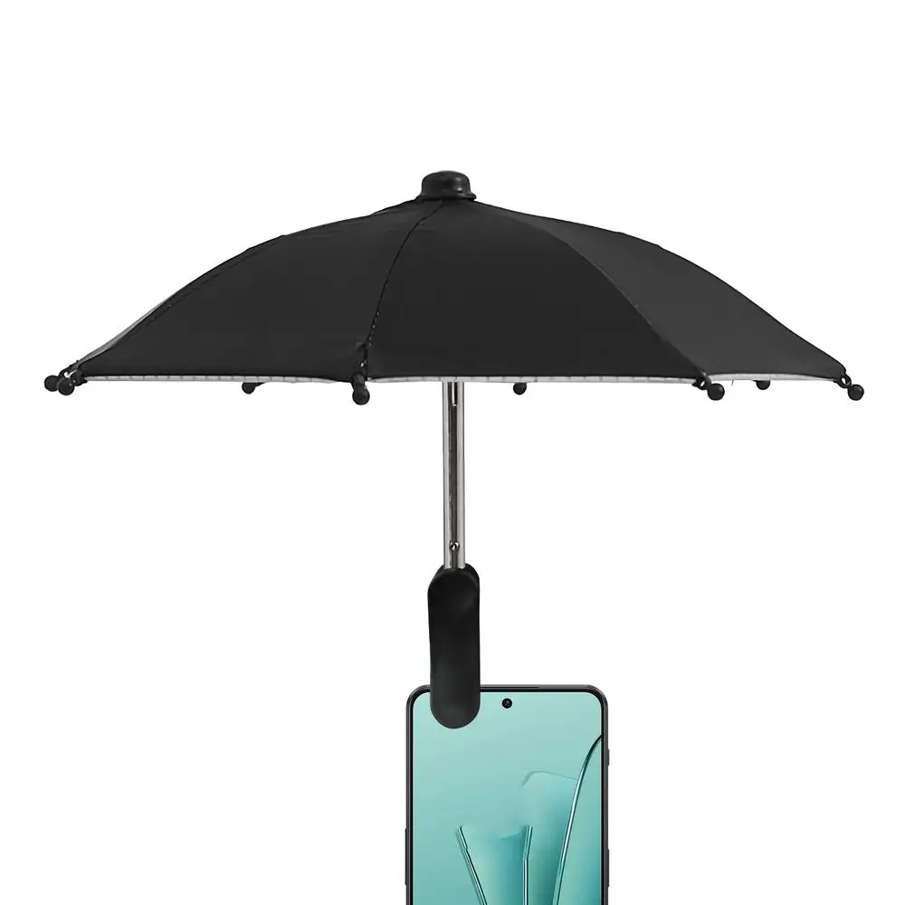 Cell Phone Umbrella Holder with Clip for Sun Shade Cell Phone Umbrella Phone Clip Outdoor Anti-Glare Sunshade Protect Your Phone